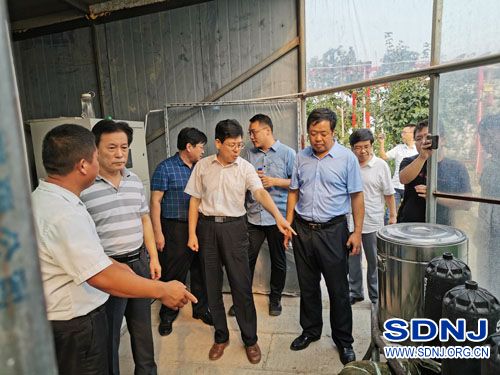 省市农机专家、领导到桓台调研林果业机械化（图）
